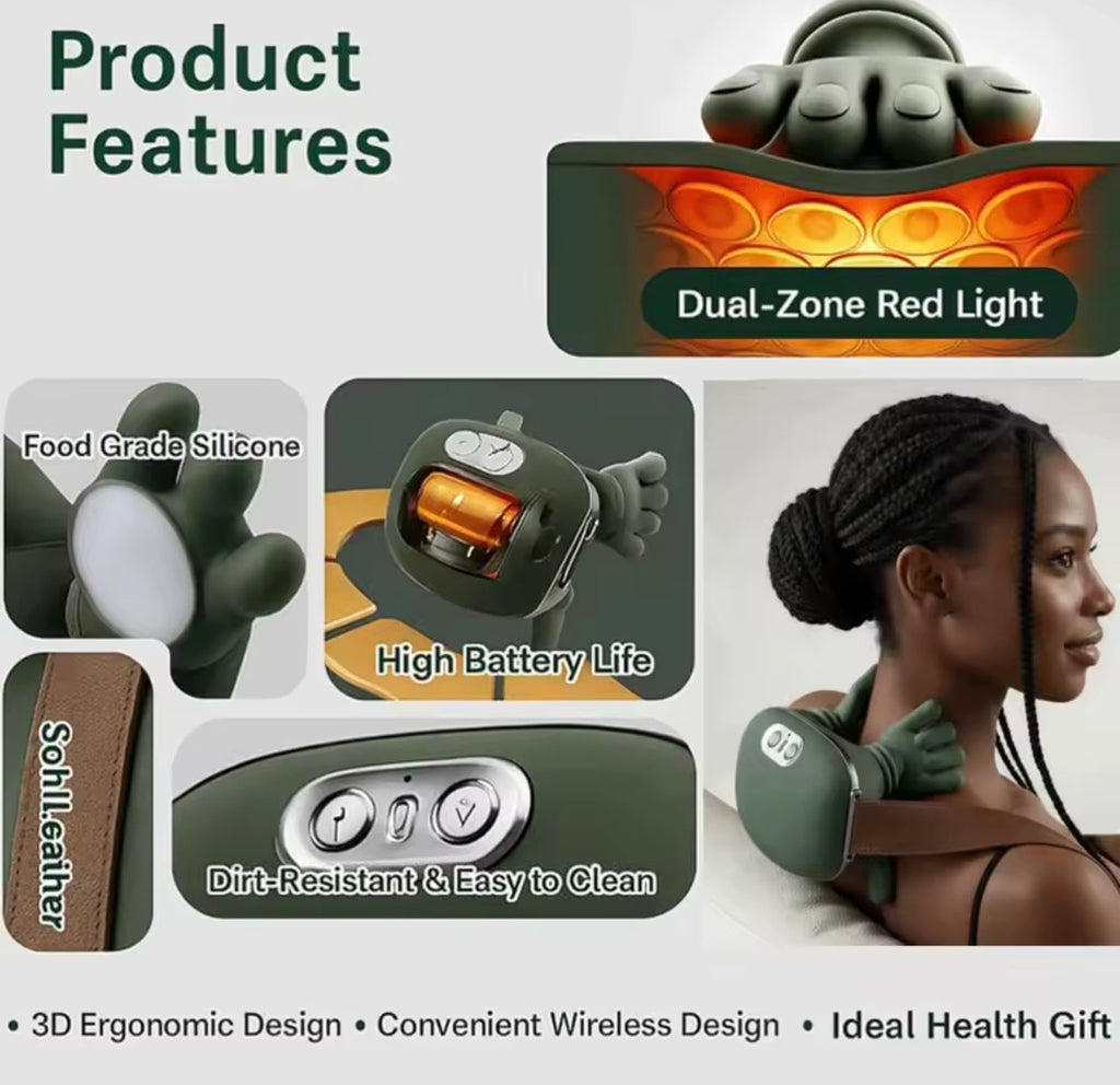 Masajeador Cervical 4D Inalámbrico | Cuello y Hombros"